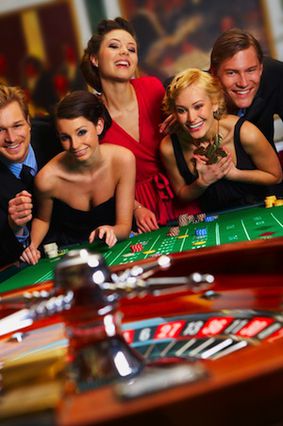 Gambling only means good things, like clean, well-dressed people with all their teeth having fun!